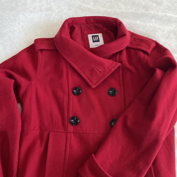 Gap. Red wool pea coat. Size L. - Picture 3 of 9